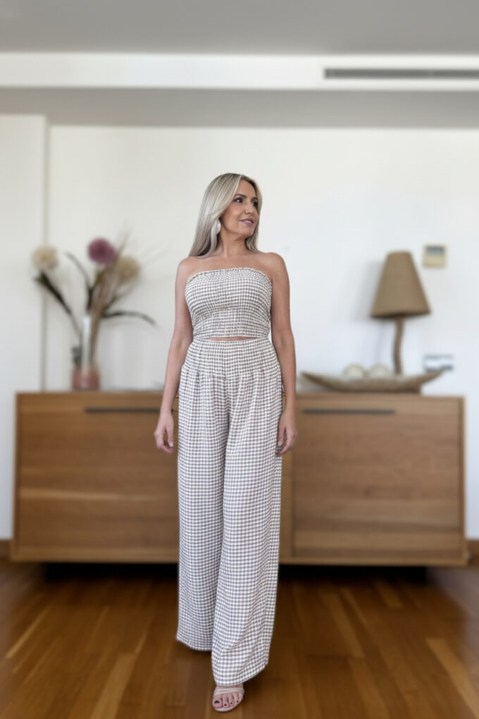 Conjunto Fruncido Vichy