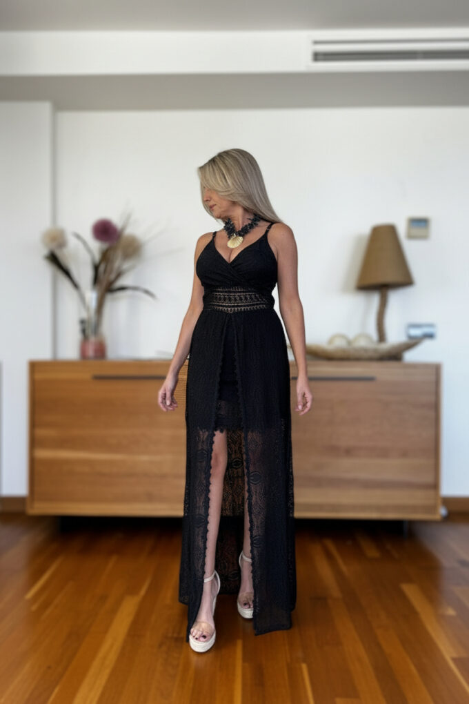 Vestido Encaje Asimétrico