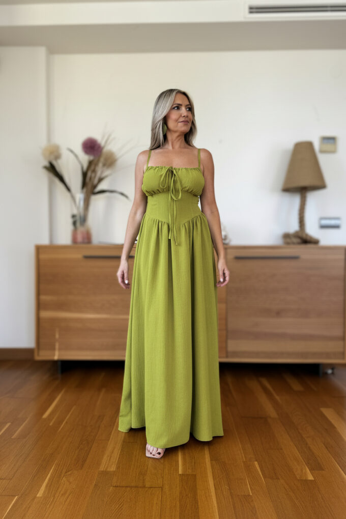 Vestido Largo Cascos