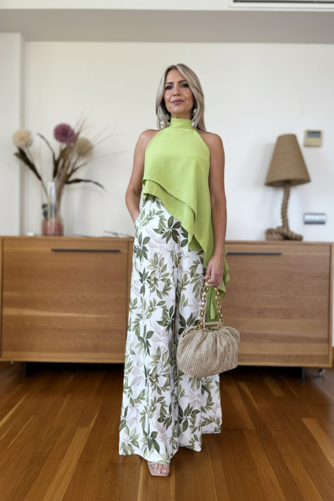 Pantalon Palazzo Estampado