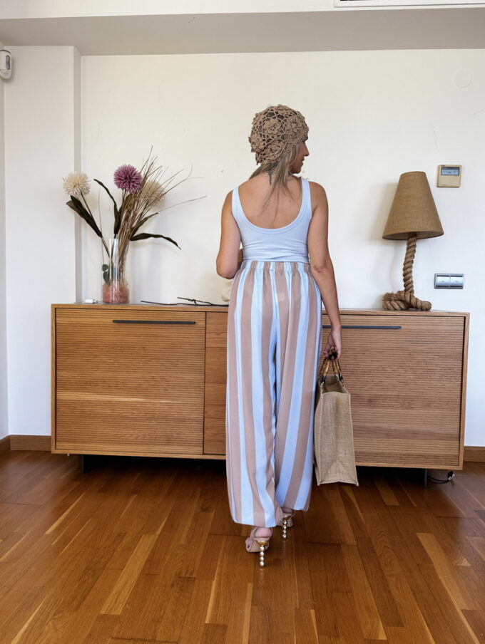 Pantalon Rayas Patente