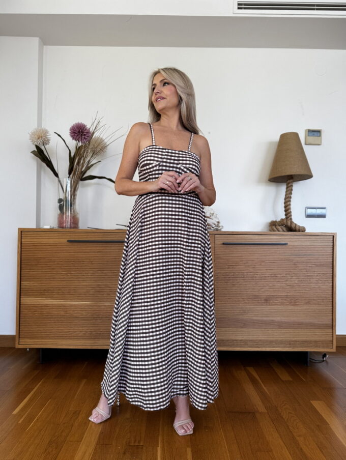 Vestido Cascos Vichy