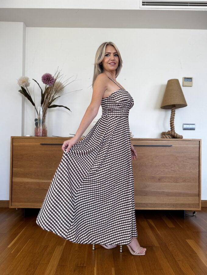 Vestido Cascos Vichy