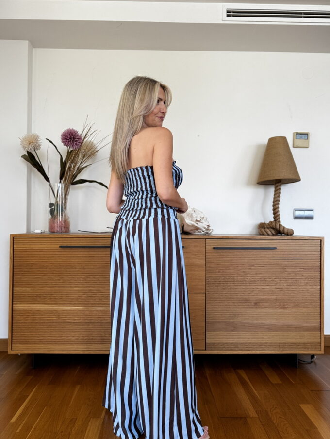 Conjunto Fruncido Rayas