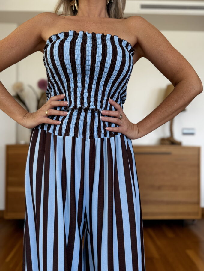 Conjunto Fruncido Rayas