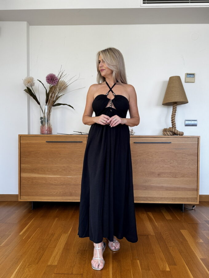 Vestido Cascos Bolas Metal