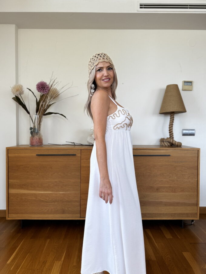 Vestido Cascos Ondas