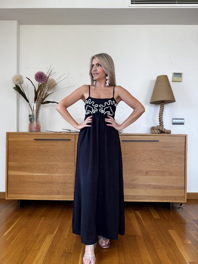 Vestido Cascos Ondas