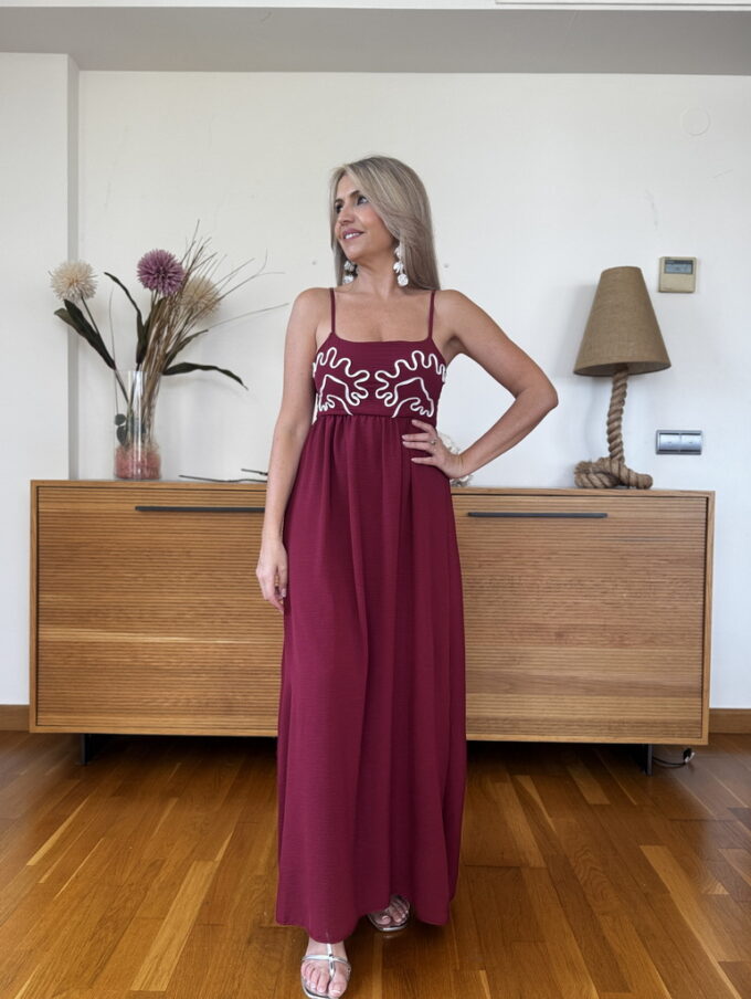 Vestido Cascos Ondas