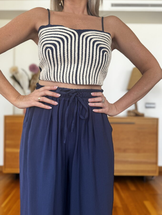Conjunto Top Bordado
