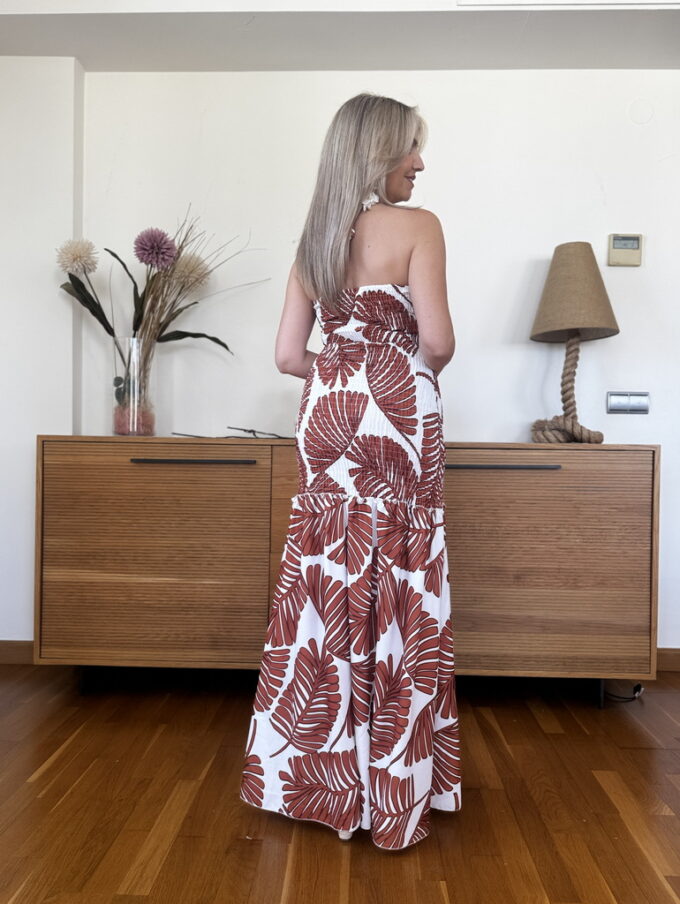 Vestido Fruncido Estampado