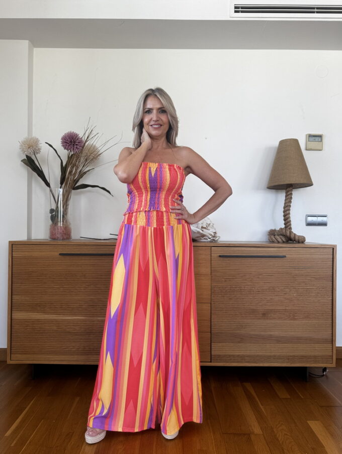 Conjunto Fruncido Estampado