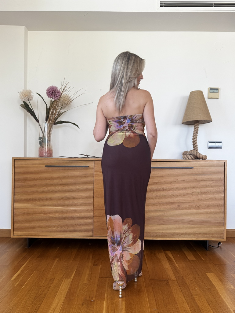 Vestido Tull Estampado - Imagen 4