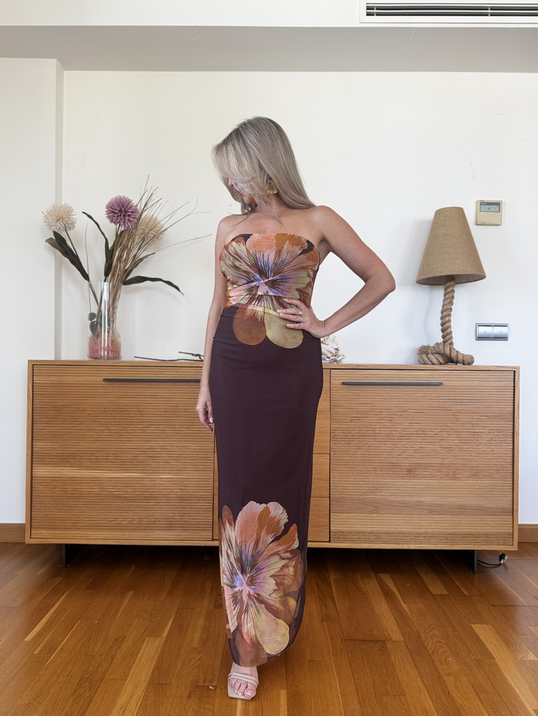 Vestido Tull Estampado - Imagen 2