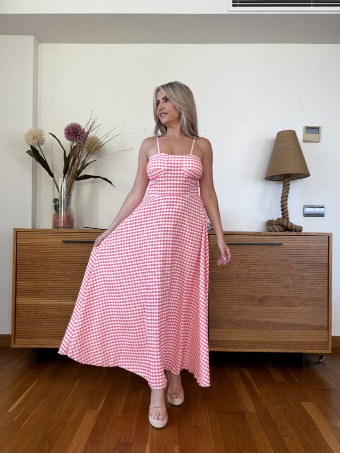 Vestido Cascos Vichy