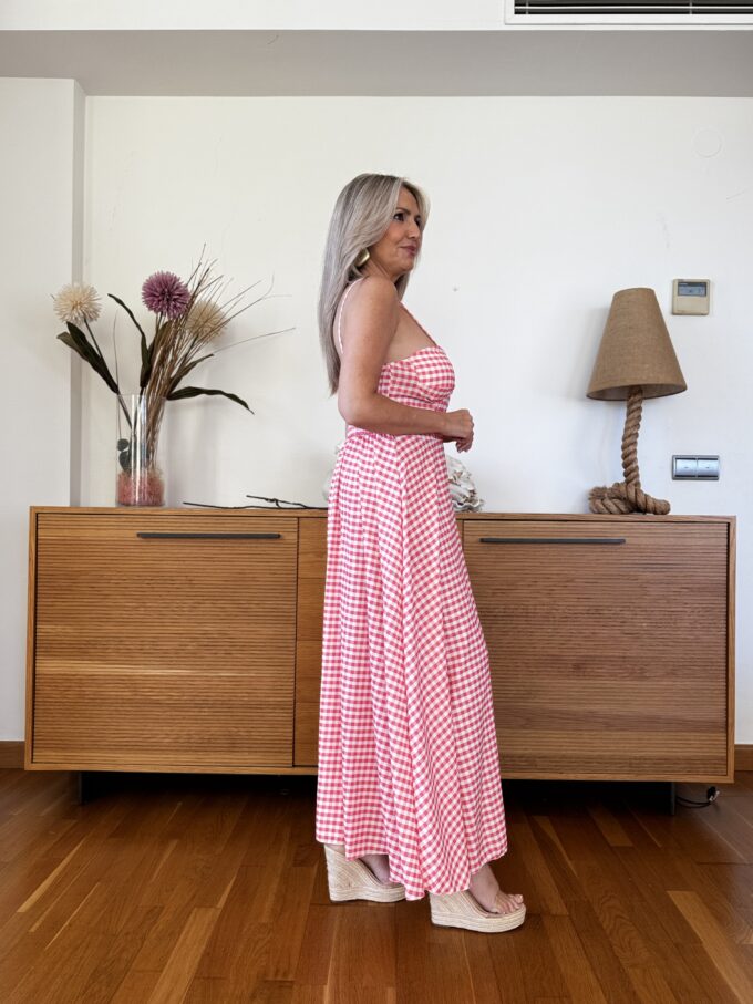 Vestido Cascos Vichy