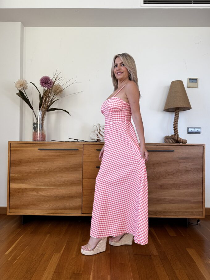 Vestido Cascos Vichy