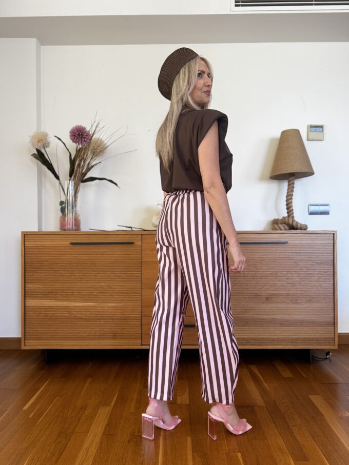 Pantalon Balloon Rayas