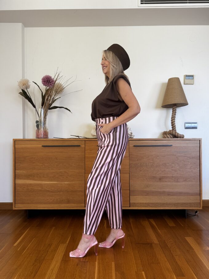 Pantalon Balloon Rayas