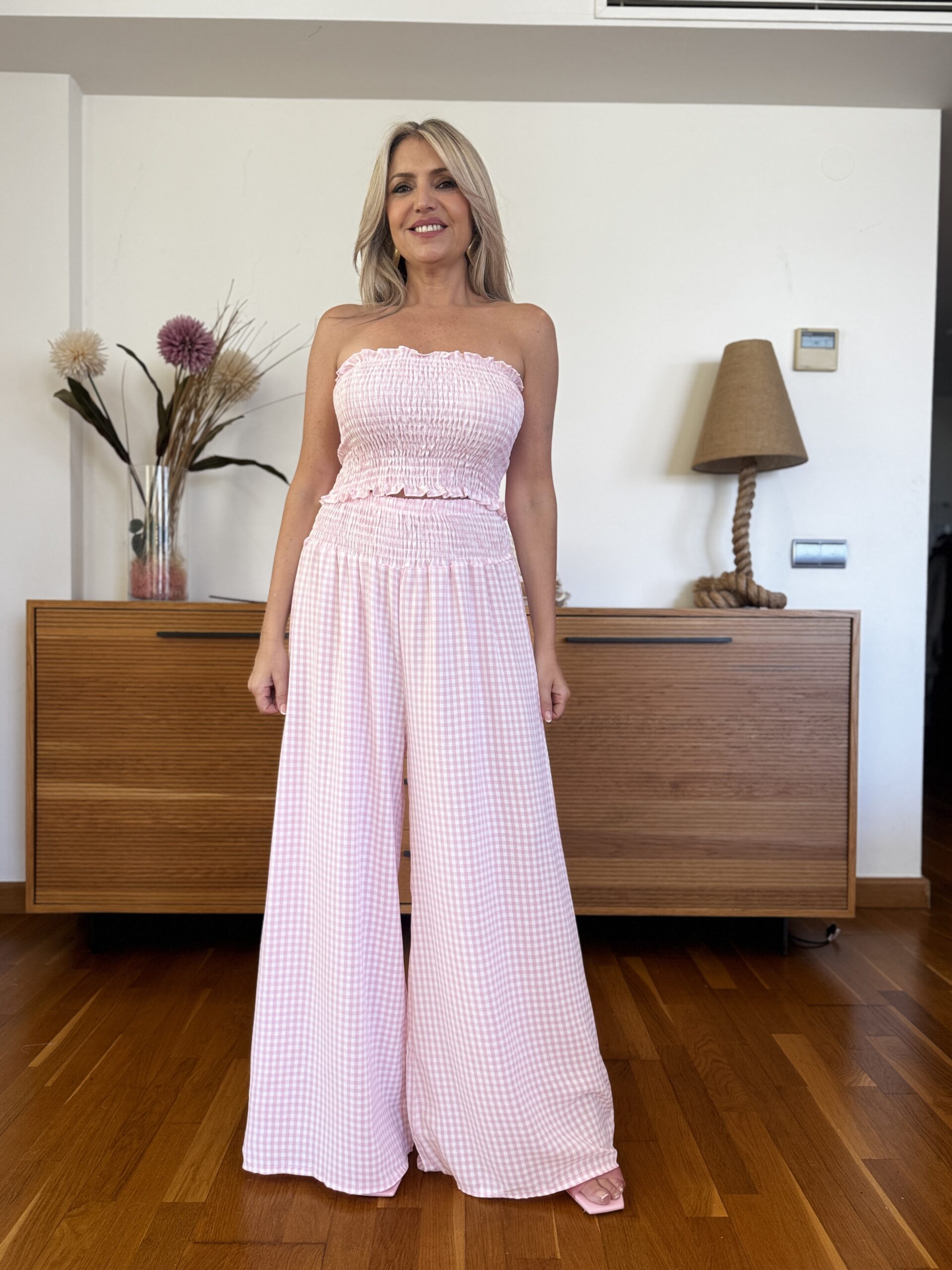 Conjunto Fruncido Vichy - Imagen 2