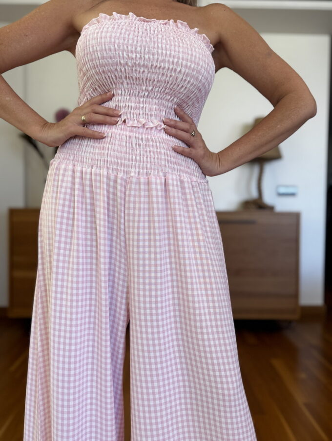 Conjunto Fruncido Vichy