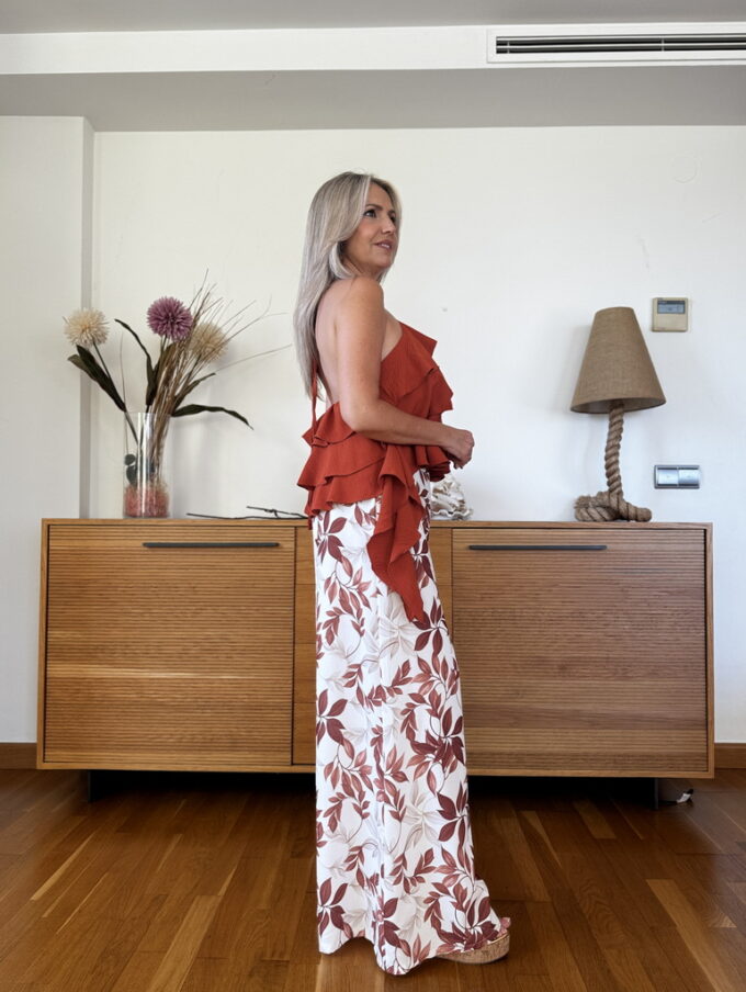 Pantalon Palazzo Estampado