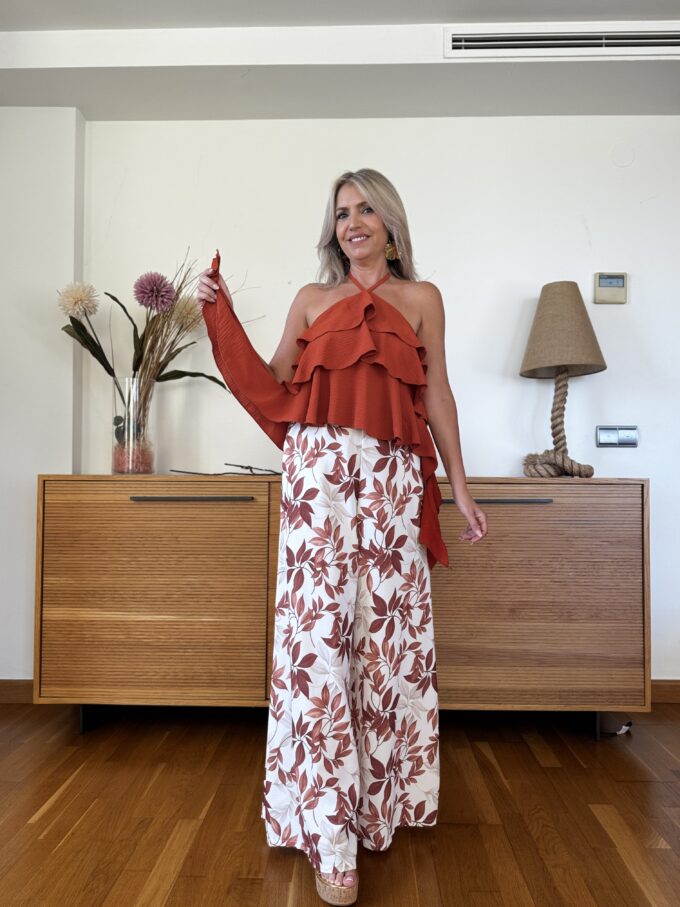 Pantalon Palazzo Estampado
