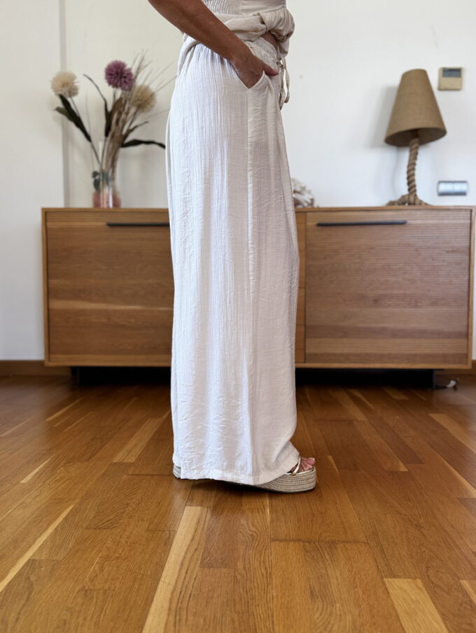 Pantalon Ancho Cordón