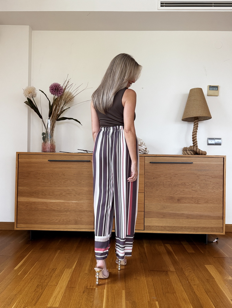 Pantalón Cropped Rayas - Imagen 4