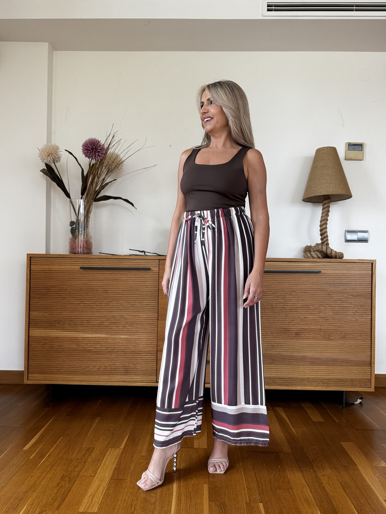 Pantalón Cropped Rayas - Imagen 3