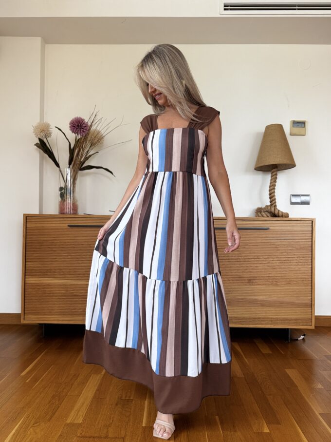 Vestido Largo Rayas