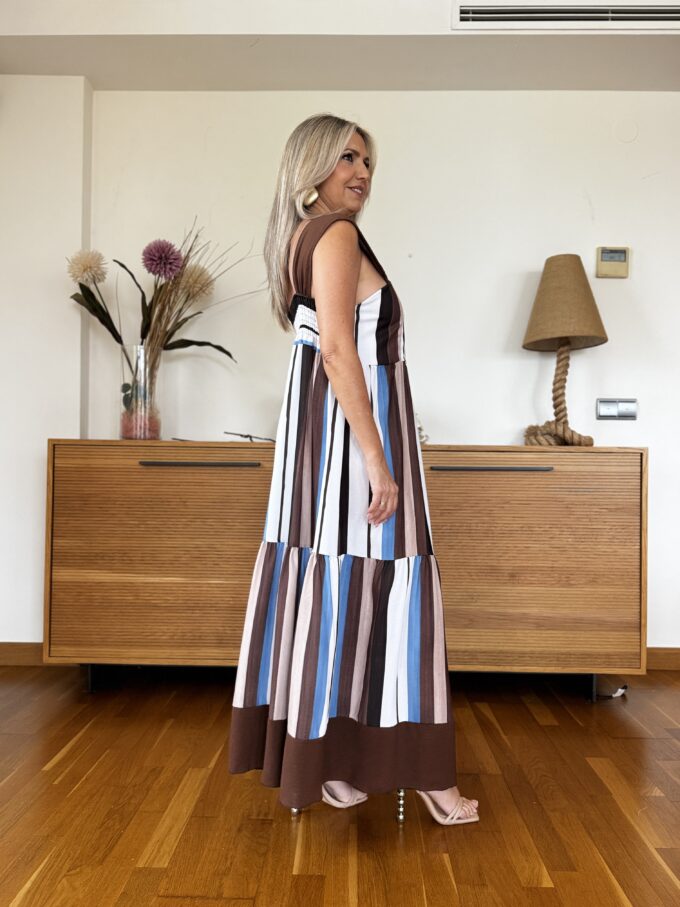 Vestido Largo Rayas