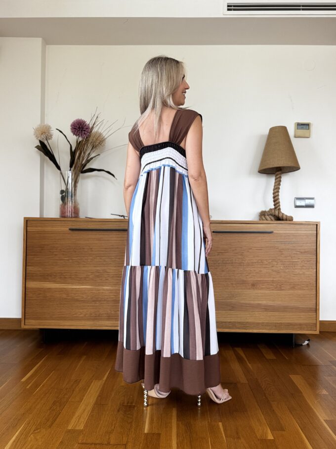 Vestido Largo Rayas