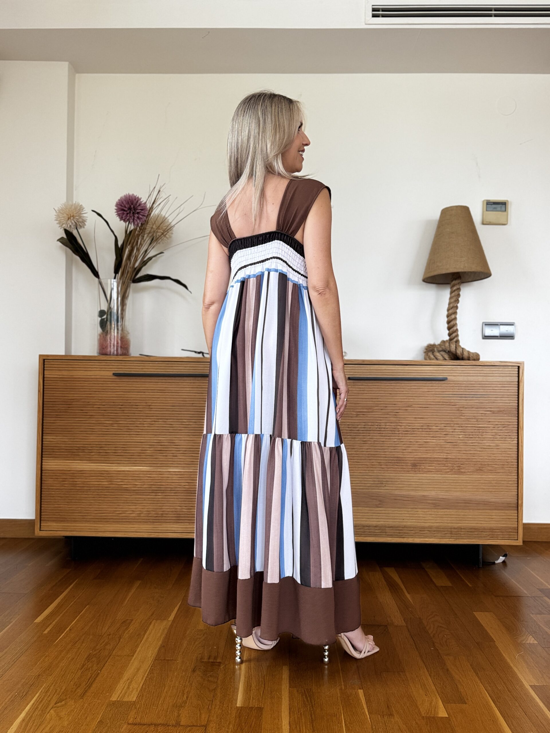 Vestido Largo Rayas - Imagen 4