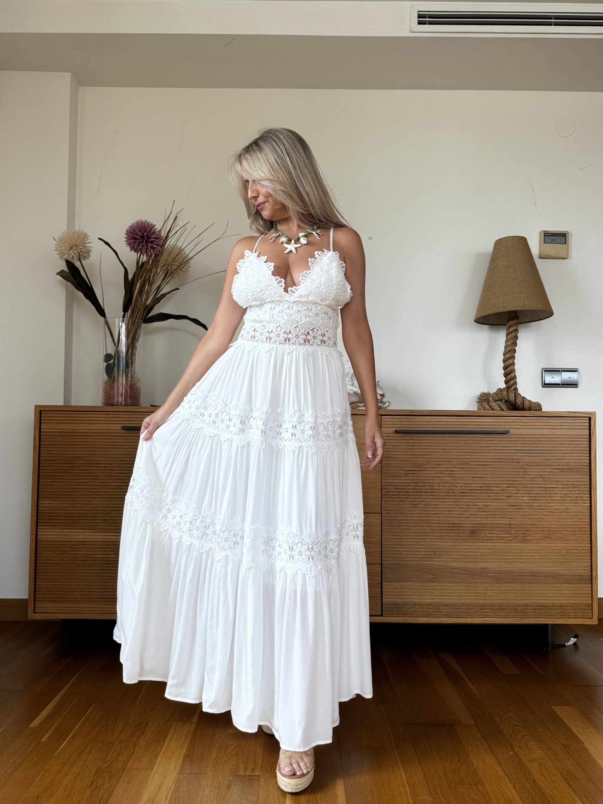 Vestido Largo Croché - Imagen 2