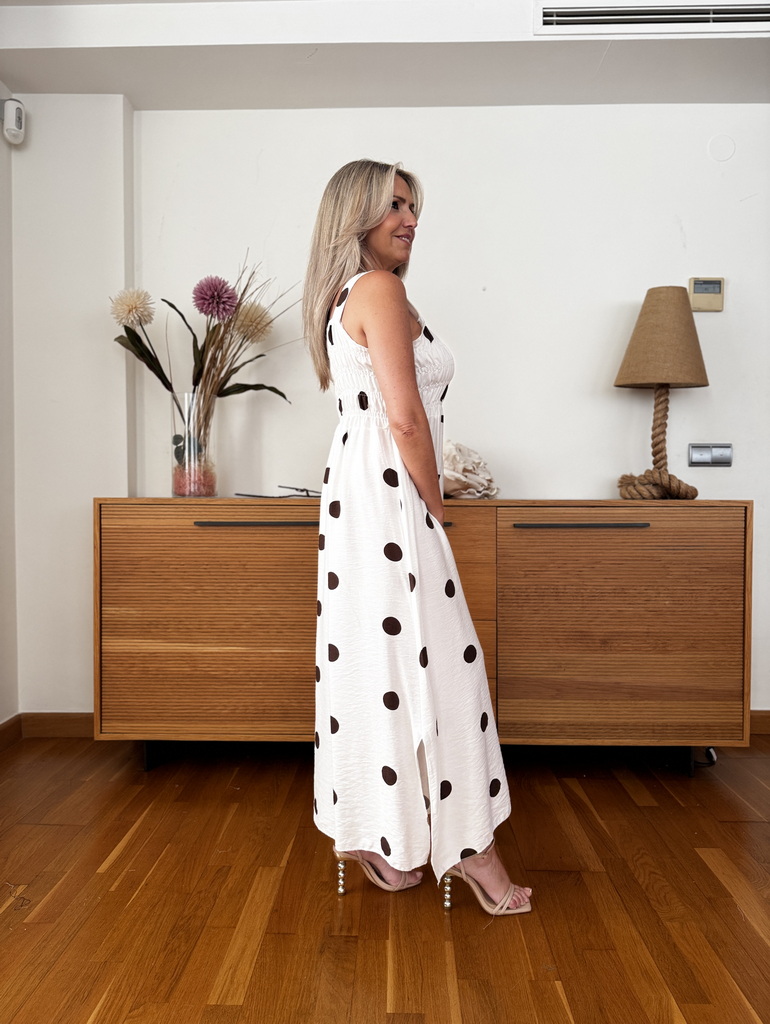 Vestido Fruncido Lunares - Imagen 21