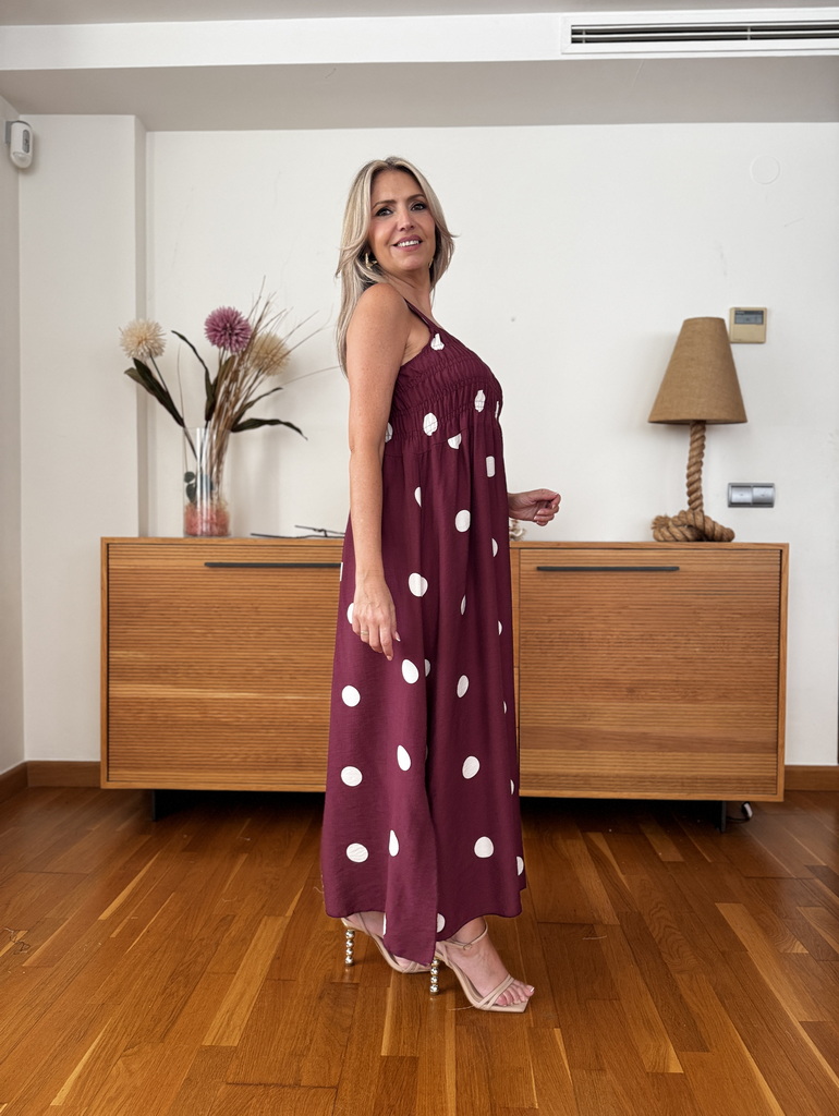 Vestido Fruncido Lunares - Imagen 11