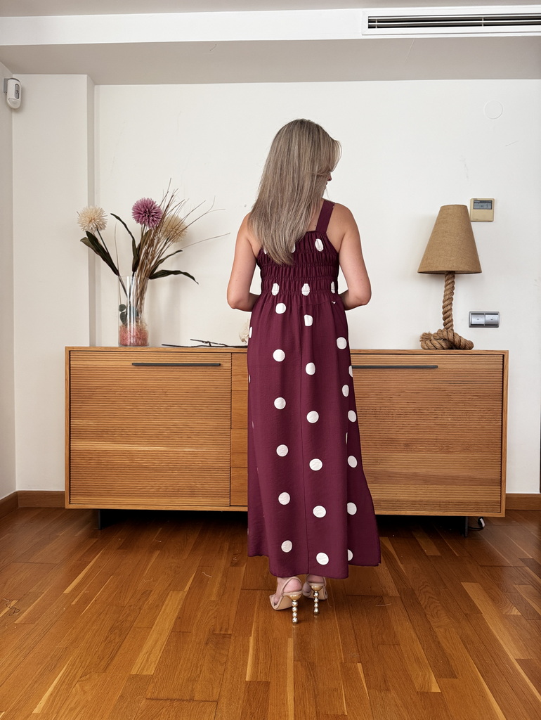 Vestido Fruncido Lunares - Imagen 12