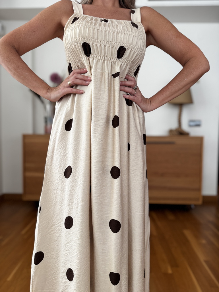 Vestido Fruncido Lunares - Imagen 8