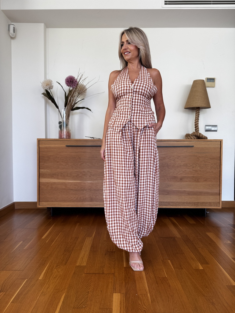 Conjunto Vichy Chaleco - Imagen 4