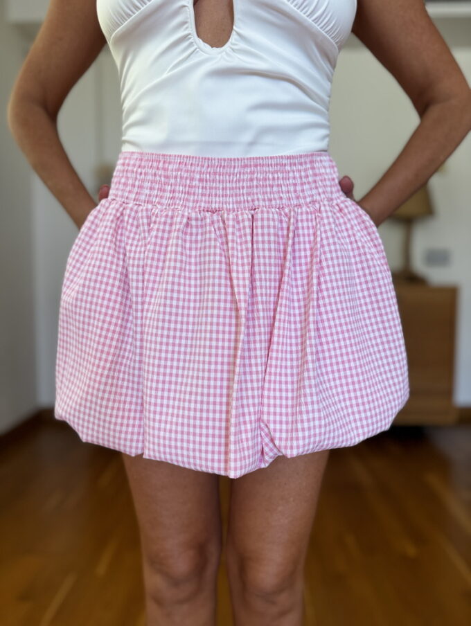 Falda-Pantalón Vichy Globo