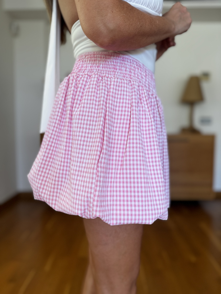 Falda-Pantalón Vichy Globo - Imagen 7