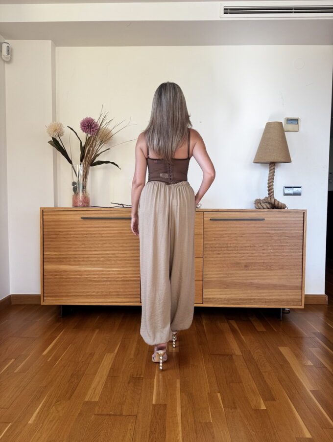 Pantalon Símil Lino Pinzas