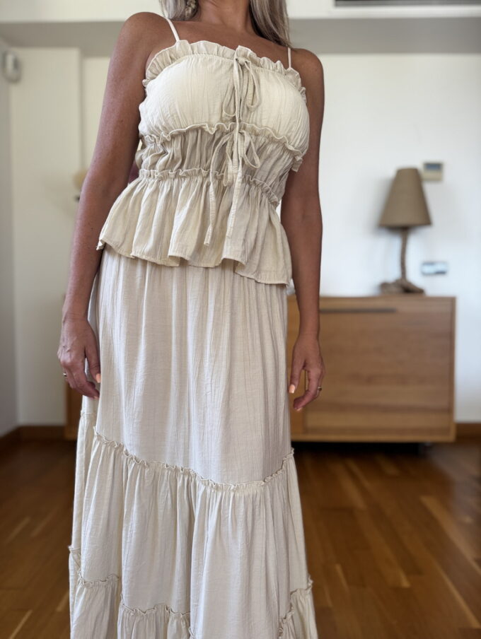 Conjunto Falda Cordones