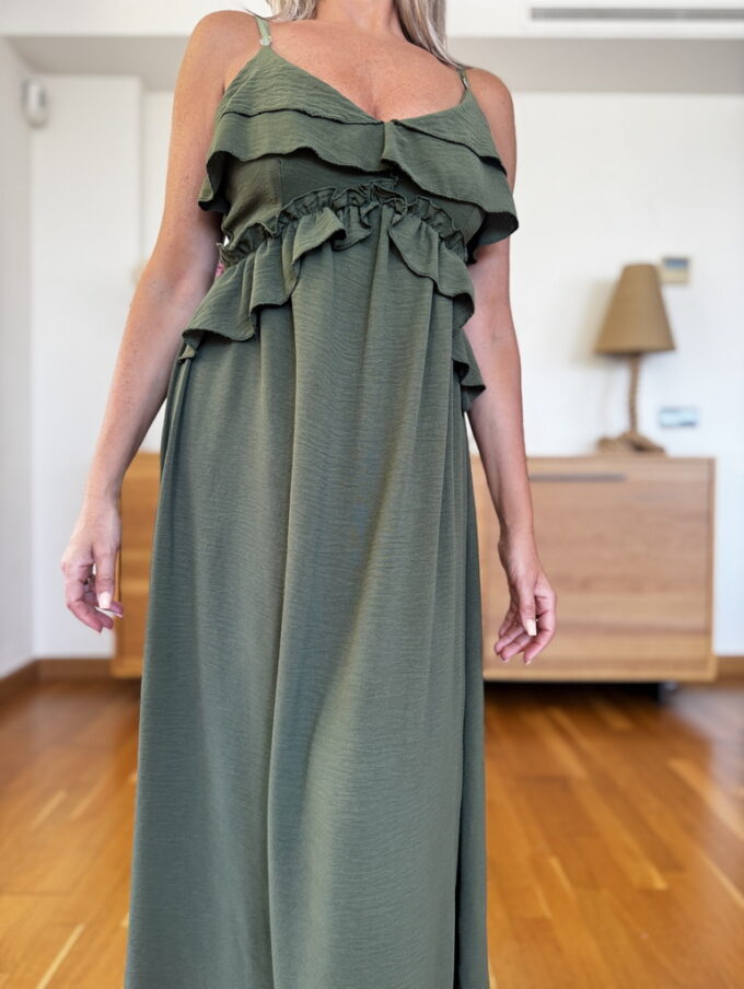Vestido Superior Volantes