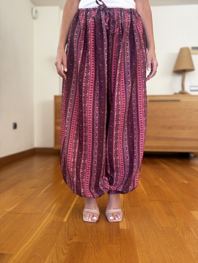 Pantalon Símil Lino Estampado
