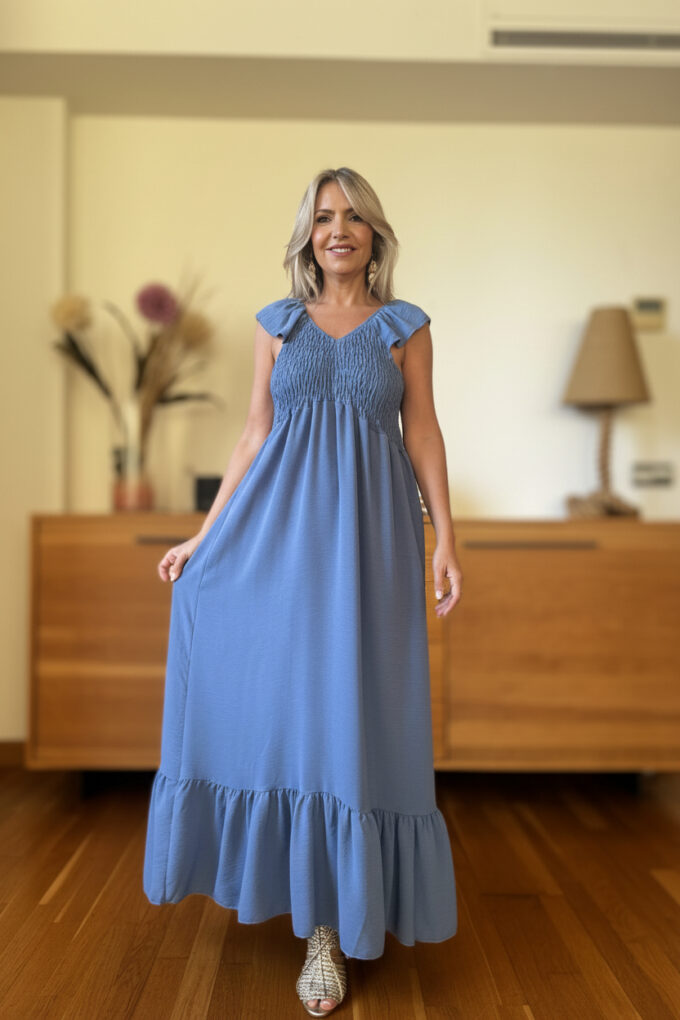 Vestido Básic Fruncido