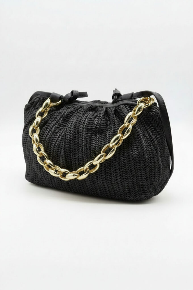 Bolso Rafia Cadenas