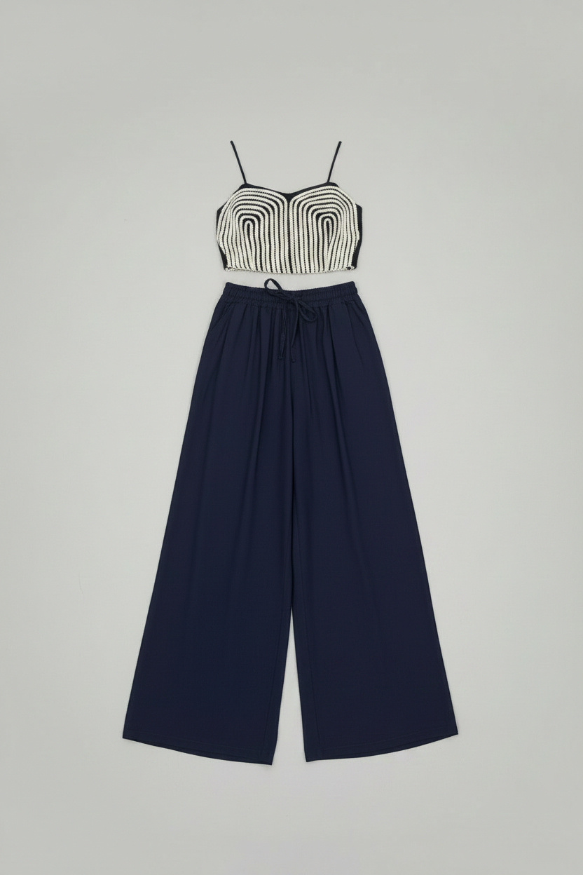 Conjunto Top Bordado