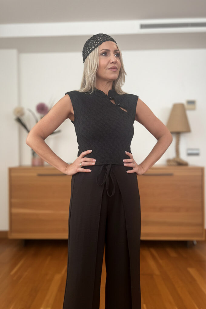 Blusa Encaje Asimétrica